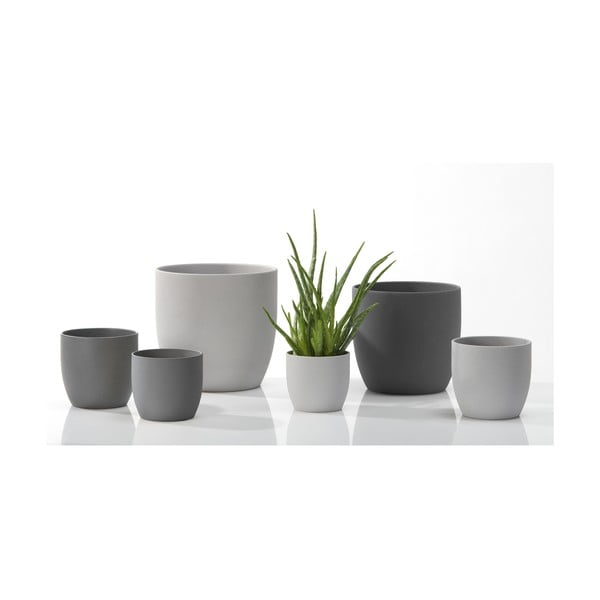 Keramikas puķu pods ø 24 cm Basel Stone – Big pots-image-2