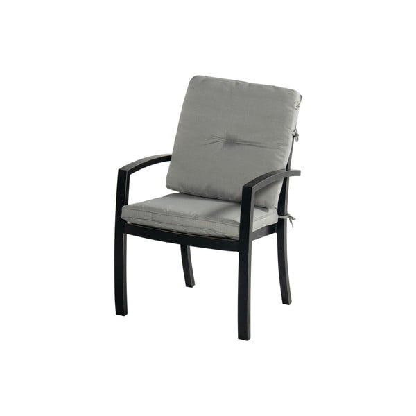 Pelēks metāla dārza krēsls Rosario – Hartman