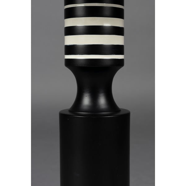 Melna galda lampa ar auduma abažūru (augstums 60 cm) Virgil – Dutchbone-image-4