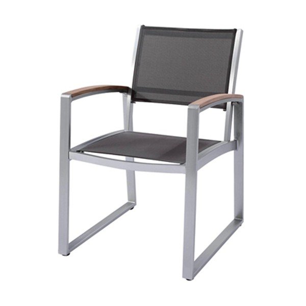 Pelēks dārza atpūtas krēsls Ava – Garden Pleasure-image-1