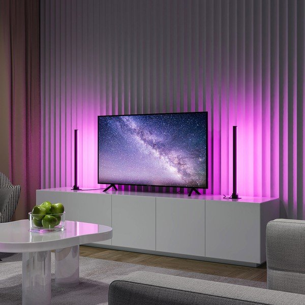 Melna metāla LED galda lampa (augstums 55 cm) Boy – Reality-image-1