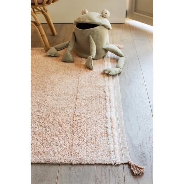 Gaiši rozā mazgājams/ar rokām darināts kokvilnas paklājs 120x160 cm Bloom Rose – Lorena Canals-image-4