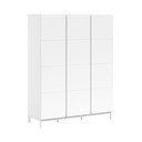 Balts bērnu drēbju skapis 149x196x58 cm Eva – Vipack