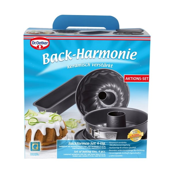 4 daļīgs tērauda cepamo formu komplekts Dr. Oetker Four-image-2