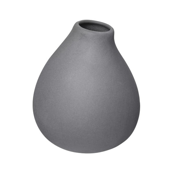 Tumši pelēkas porcelāna vāzes (3 gab.) (augstums 9 cm) Nona – Blomus-image-2