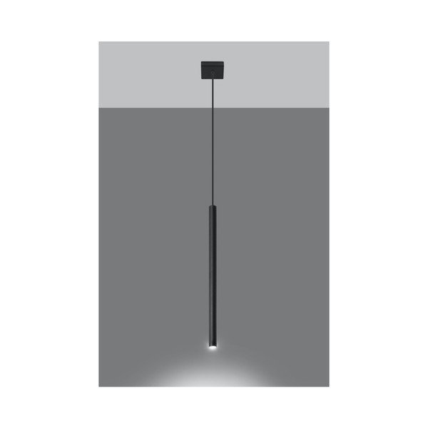 Melna piekaramā lampa Sollux Fideus Uno-image-1