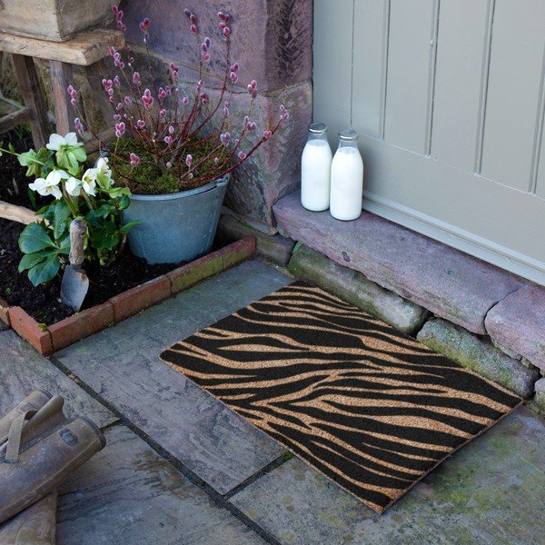 Kokosšķiedras kājslauķis 40x60 cm Zebra – Artsy Doormats-image-3