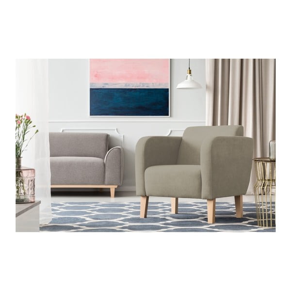 Pelēks un brūns krēsls Kooko Home Swing-image-1