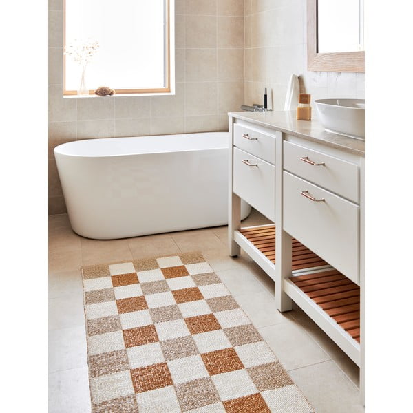 Okera dzeltens/bēšs iekštelpu un āra celiņa paklājs 70x300 cm Pix Vanilla Ochre – Pappelina-image-4