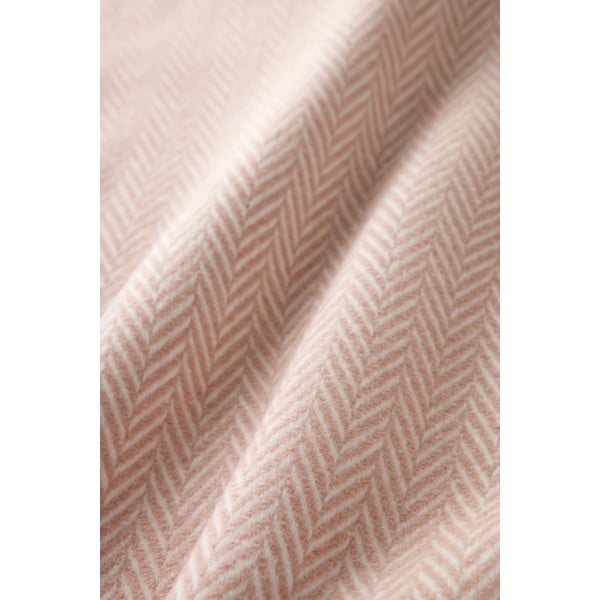 Rozā pleds ar kokvilnu Euromant Skyline, 140 x 180 cm-image-3