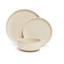 Bēšu keramikas trauku komplekts (12 gab.) Bonami Selection Malia