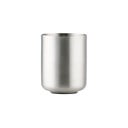 Matētas sudraba krāsas nerūsējošā tērauda trauks zobu birstei Ume – Zone