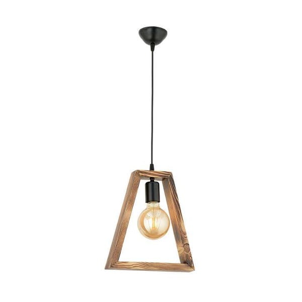 Griestu lampa no skābarža Geometrik Triangle-image-3