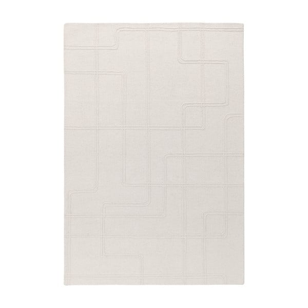 Krēmkrāsas ar rokām darināts vilnas paklājs 160x230 cm Ada – Asiatic Carpets