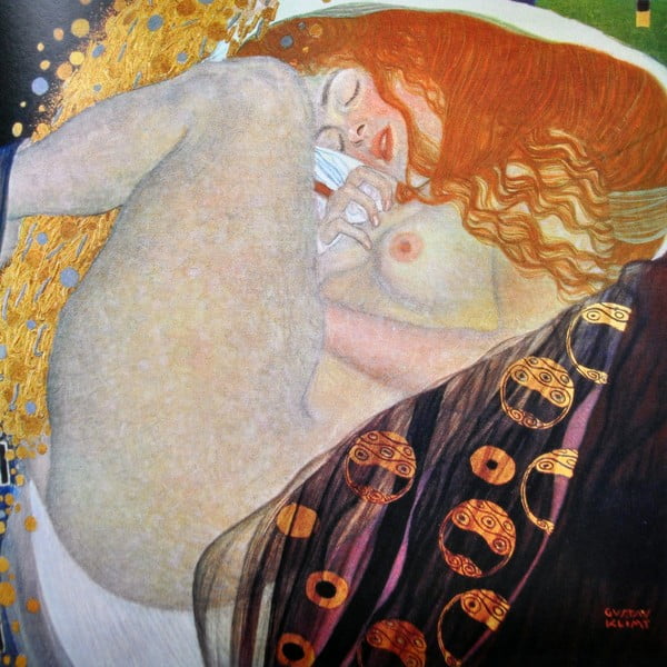 Reproducēta glezna 45x45 cm Danae, Gustav Klimt – Fedkolor