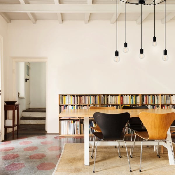 Melna piecdaļīga piekaramā lampa Sotto Luce Cero Basic-image-1