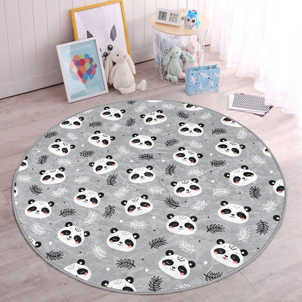 Pelēks bērnu paklājs ø 120 cm Comfort – Mila Home-image-2