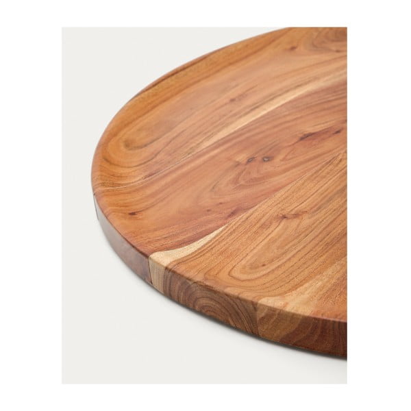 Koka griešanas dēlis pasniegšanai ø 50 cm Eitene – Kave Home-image-4