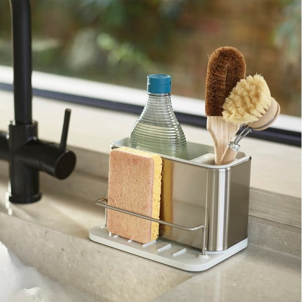 Sudraba krāsas metāla mazgāšanas līdzekļu turētājs Surface – Joseph Joseph-image-1
