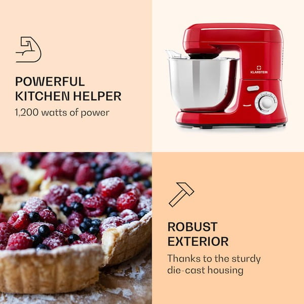 Sarkans virtuves kombains Klarstein Bella Robusta-image-1