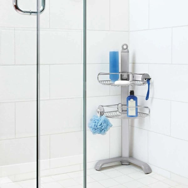 Simplehuman dušas kabīne Regulējams stūra dušas plaukts-image-1