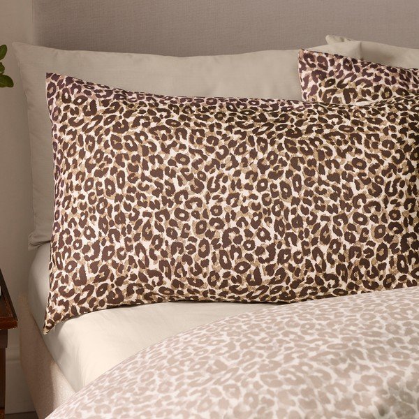 Brūna vienguļamā gultas veļa 135x200 cm Animal Print – Catherine Lansfield-image-2