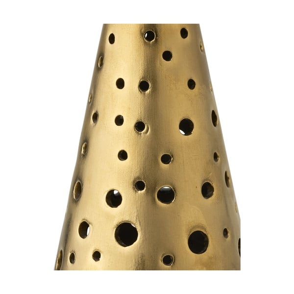 Porcelāna svečturis zelta krāsā Kähler Design Nobili, augstums 19 cm-image-2