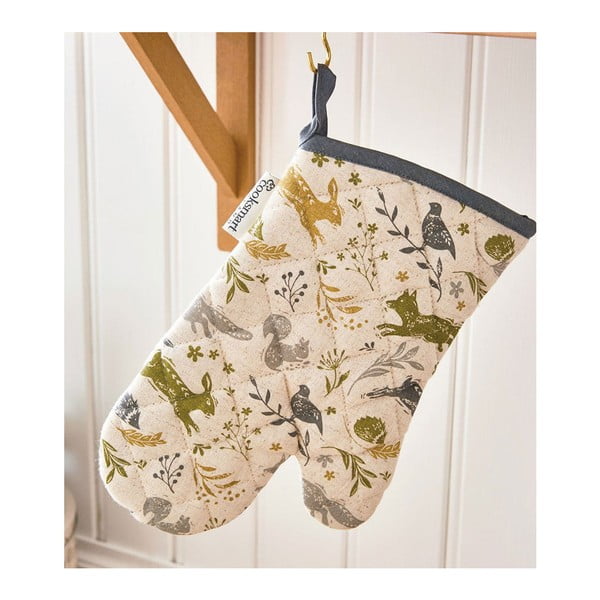 Virtuves dvieļu un cimda komplekts (4 gab.) Woodland – Cooksmart ®-image-2