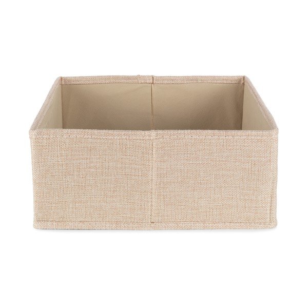Bēša tekstila uzglabāšanas kaste 28x12x12 cm Sandy – Compactor-image-4