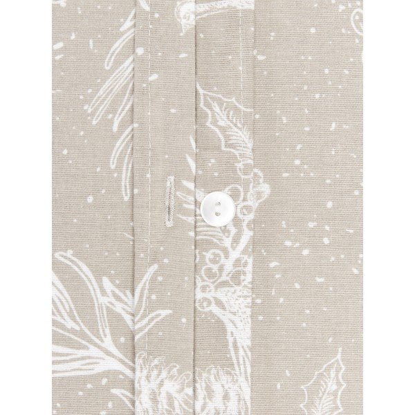 Bēša flaneļa vienguļamā gultas veļa Westwing Collection Animal Toile, 135 x 200 cm-image-3
