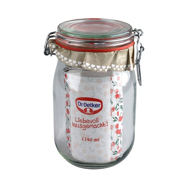 Stikla burka ar hermētisku vāku Dr. Oetker Jar, 1,14 l-image-3