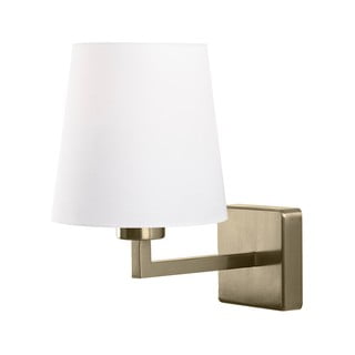 Sienas lampa baltā un zelta krāsā Opviq lights Profils