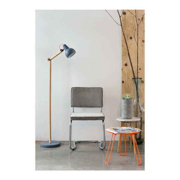 Pelēki polsterēti pusdienu krēsli (2 gab.) Ridge Kink Rib – Zuiver-image-2