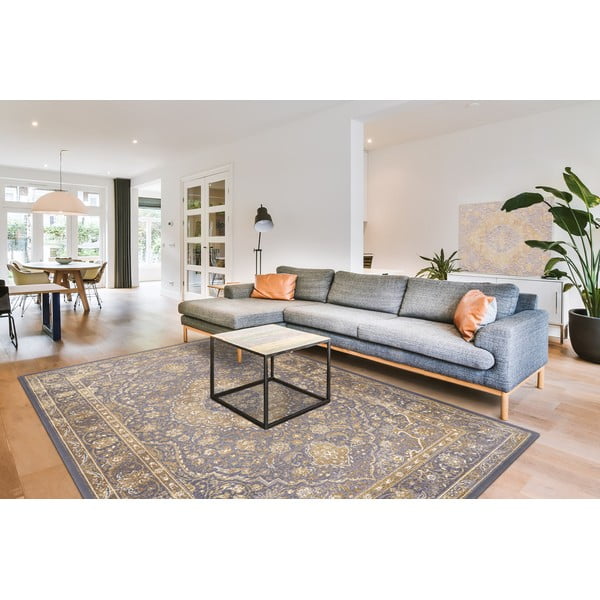 Pelēks/bēšs vilnas paklājs 200x300 cm Zana – Agnella-image-1