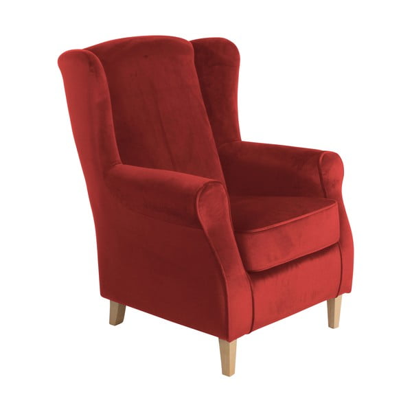 Ķieģeļu sarkans krēsls Max Winzer Lorris Velour Brick