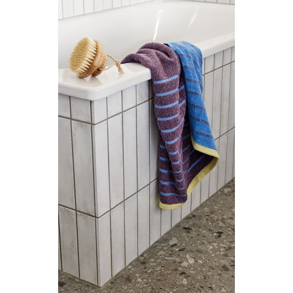 Zili violets kokvilnas dvielis Hübsch Dora, 50 x 100 cm-image-1