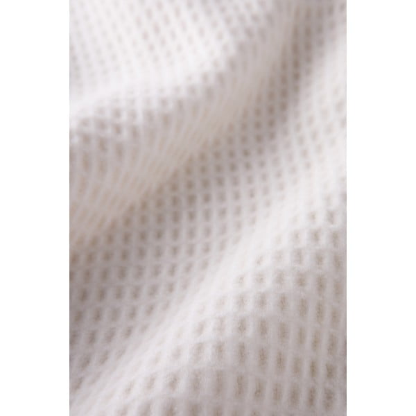 Krēmkrāsas pleds ar vafeļu rakstu Euromant Waffel, 140 x 160 cm-image-3