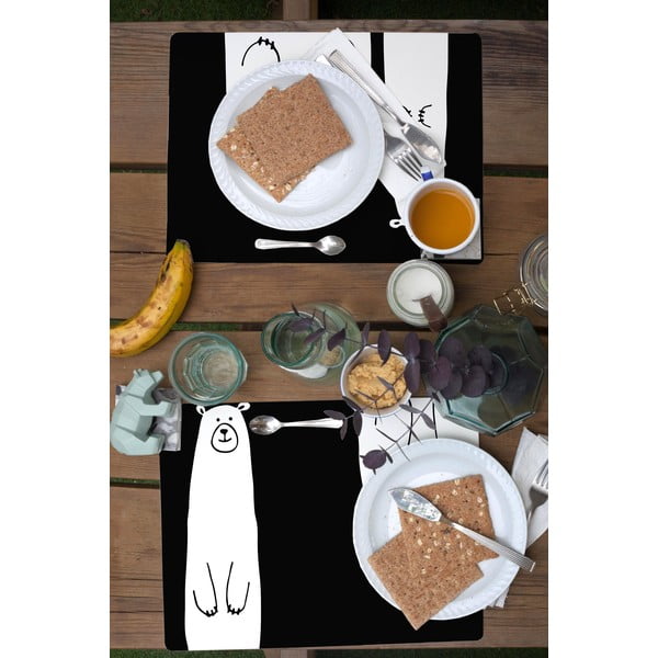 2 galda paliktņu komplekts Madre Selva Bears-image-1