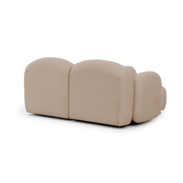 Gaiši brūns stūra dīvāns no buklē auduma (ar kreiso stūri/ar zvilni) Orbit – Ropez-image-3