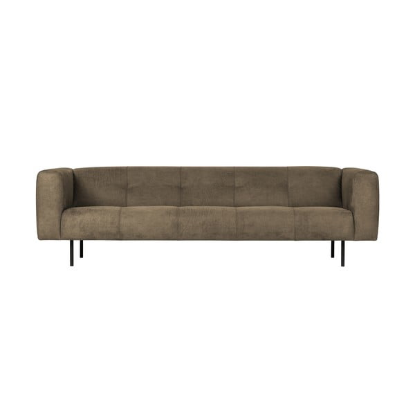 Olīvzaļš ādas imitācijas dīvāns vtwonen Āda, 250 cm
