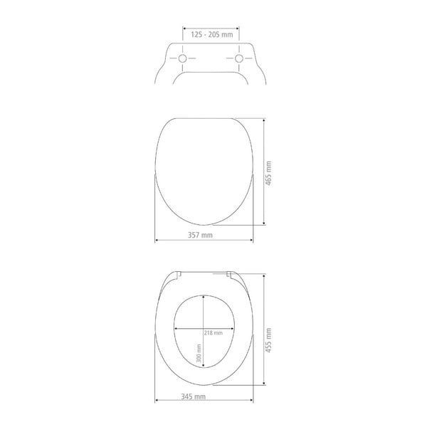 Automātiski aizverams tualetes poda sēdeklis 34,5 x 45,5 cm Palma – Wenko-image-4