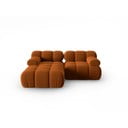 Oranžs samta dīvāns 191 cm Bellis – Micadoni Home