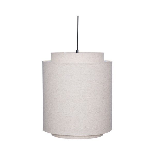 Krēmkrāsas tekstila piekaramā lampa ø60x48 cm Sable – Hübsch