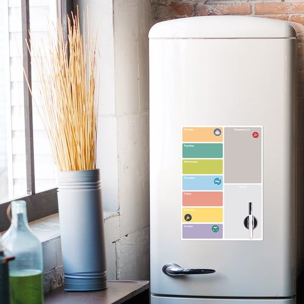 Magnētiska tāfele 30x42 cm Week Planner – Balvi-image-1