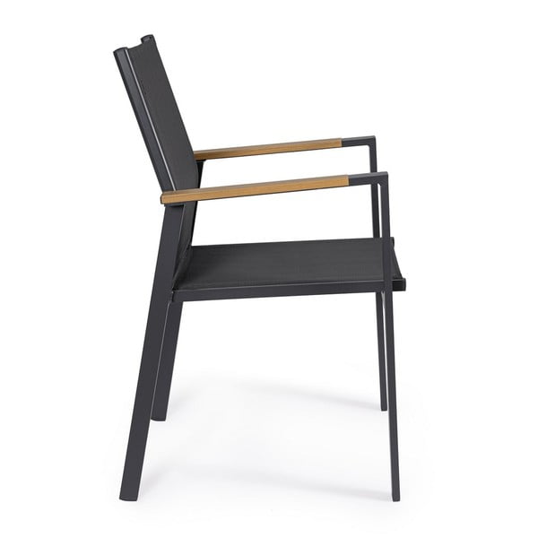 Antracīta pelēki metāla dārza krēsli (4 gab.) Heta – Bizzotto-image-2