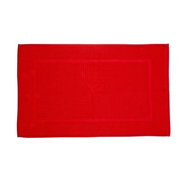 Vannas istabas paklājs, 80x50 cm, sarkans
