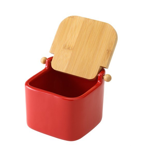 Sarkans keramikas sāls trauks Unimasa, 750 ml-image-1