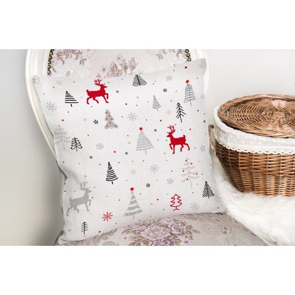 Spilvendrāna ar Ziemassvētku motīvu 43x43 cm Merry Christmas – Mila Home-image-1