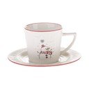 Balta porcelāna tasīte ar Ziemassvētku motīvu 110 ml Snowman – Dakls