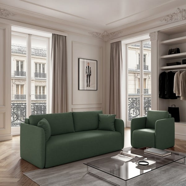 Zaļš atpūtas krēsls Chaum – Rodier-image-1